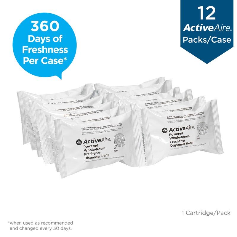 Georgia-Pacific ActiveAire Powered Whole-Room Freshener Dispenser Refill by GP PRO (Georgia-Pacific), Lavender, 48282, 12 Cartridges Per Case - Image 3
